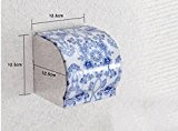 Couleur bobine plateau inox épais tissu boîte toilette support papier WC,12,5 * 12,5 * 12,5 cm