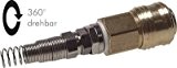coupleur (NW7,2) tuyau flexible 10 x 8mm avec protection anti-croquage Materiau:laiton