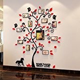 Cristal 3D arbre sticker mural avec cadre photo pour la maison Chambre D¨¦coration, Acrylique