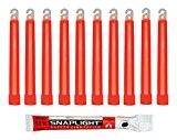 Cyalume Bâton lumineux rouge SnapLight Glow Sticks 15cm, Light Sticks très lumineux  avec durée de 12 heures (Boite de ...