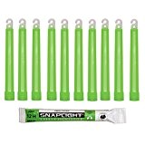 Cyalume Bâton lumineux vert SnapLight Glow Sticks 15cm, Light Sticks très lumineux  avec durée de 12 heures (Boite de ...