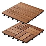 Dalles terrasse en bois casa pura® Arden | SET de 11 ou 33 pièces disponibles - bois d'acacia | stabilisées ...