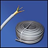 De Câble d'installation NYM-J 3 x 1,5 mm² – plastique Installation Câble – 10 m/10 m/10 mètres – PVC – Gris