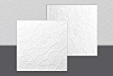 Decosa Dalle de plafond Valencia, blanc 50 x 50 cm - PRIX SPECIAL GROS CONDITIONNEMENT(= 20m2)