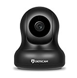 Dericam 1080P Full HD Caméra IP WiFi, Caméra de sécurité à domicile avec Commande panoramique et inclinaison,4x Zoom numérique,Vision nocturne ...