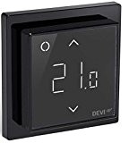 Devireg Smart Noir – Thermostat pour chauffage au sol avec connexion Wi-Fi
