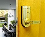 Digi Electronic Biometric Fingerprint + Keypad Password Door Lock Set 86 Intersected Gold (Right Hand Door)