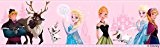 Disney Frozen Rose Wallpaper Border Anna Elsa Olaf Sven Kristoff FR3503-2