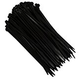 DITM® Lot 100 Colliers de serrage ou serre-câbles nylon 120 x 2.5 mm noirs