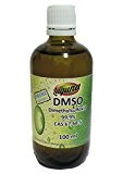 DMSO diméthylsulfoxyde 99,9% 100 ml dans bouteille en verre 0,1 l avec doseur anti-goutte