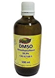 DMSO diméthylsulfoxyde 99,9% 100 ml dans bouteille en verre 0,1 l avec doseur anti-goutte