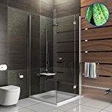 Douche en Verre ESG douche design haute qualité complet douche Cabine de douche avec Anti-calcaire 100 x 100 x 195 Glasdeals Easy Clean ...