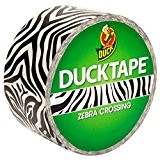 Duck Tape Ruban Adhésif de Masquage Noir et Blanc 48 mm x 9,1 m