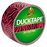 Duck Tape Ruban Adhésif de Masquage Zigzag Rose 48 mm x 9,1m