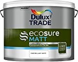 DULUX Trade ecosure Matt Peinture Blanc Pure Brillant/Absolu Blanc 10 l ou 5L