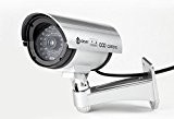 DUMMY Caméra de surveillance factice d' extérieur avec LED rouge, étanche