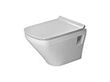 Duravit DuraStyle Wand-WC Compact Tiefspüler (ohne Deckel) 370 x 480 mm, weiß mit Wondergliss 2539090000, 25390900001