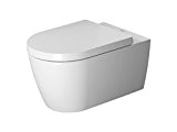 Duravit Wand-WC (ohne Deckel) ME by Starck 570 mm Tiefspüler, rimless, rafix, weiß HygieneGlaze, 2529092000