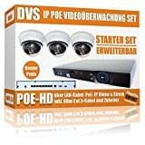 DVS – IP avec contrôle avec 3 caméras Dome et IP PoE NVR avec PoE Switch – Sans