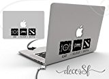 Eat sleep dota Macbook sticker - colour / black vinyl / laptop artwork / Laptop design / Star wars stickers ...