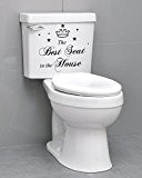 Ecloud Shop® Les meilleurs Stickers Seat étanche toilettes amovibles stickers muraux Wall