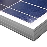 ECO-WORTHY 100w 12v module solaire polycristallin panneau solaire photovoltaïque cellule solaire idéal pour recharger les piles 12 volt