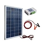 ECO-WORTHY 12 V 25 W énergie solaire Kit: 25 W polycristallin Panneau solaire Module PV avec 3 pieds fil + ...