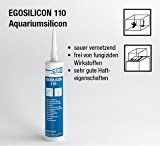 EGO Silicon 110 pour Aquarium en silicone, transparent 310 ml