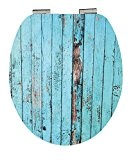 EISL EDGHBW01 Blue Wood Abattant WC High Gloss en MDF avec frein de chute