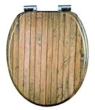 EISL EDWP01SC Wood Panels Abattant WC en MDF avec frein de chute