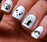Ensemble de stickers pour nail art 3d DIY Chiens chiots Colorfu – Original Beauté Mode Style haute qualité Motif décoration Eau Transfer- ...