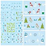 [Envoi Gratuit] Noël bonhomme de neige flocon Nail Art Sticker eau transfert Stickers // Christmas Snowman Snowflake Nail Art Sticker ...