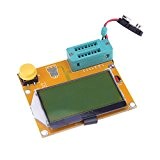 ESR compteur Testeur de Transistor - SODIAL(R)128 * 64 LCD jaune-vert Retro-eclairage ESR compteur LCR led Transistor Testeur de Diode ...