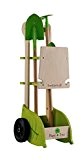 EverEarth - EE33711 - Chariot de jardinage avec outils   - Vert citron et Beige
