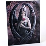 Fantastic Anne Stokes Design Gothic Rose Angel /Rose Fairy Canvas Picture On Frame Wall Plaque/ Wall Art by ANNE STOKES
