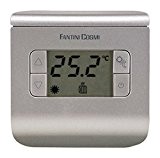 Fantini Cosmi CH111 Thermostat environnement à piles, 3 températures, argent