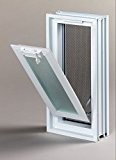 Fenêtre basculante pour l'installation dans un mur de briques de verre, au lieu de deux brique de verre 19x19x8cm, vertical