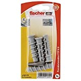 Fischer 41692 Turbo Lot de 4 Chevilles en Plastique pour carreaux de plâtre FTP K 6 K