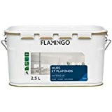 Flamingo 160910163000250 Peinture Acrylique pour murs/plafonds 2,5 L Blanc Satin