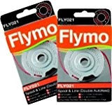 Flymo FLY021 Lot de 2 bobines de recharge double-fil pour coupe-bordures