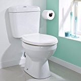 Fond blanc ValueBaths cuvette de toilettes WC avec réservoir et lunette Style moderne