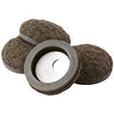 Formed Felt 1-1/4 Furniture Movers for Hard Surfaces (4 piece) - Brown, Round SuperSliders by SuperSliders