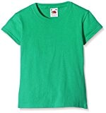 Fruit of the Loom Ss079b - T-Shirt - Manches Courtes - Fille - Vert (Kelly Green) - 9/11 Years (Taille ...