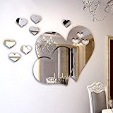 FYOUYOU Miroir acrylique 3D Sticker muraux pour salle de séjour chambre à coucher Chambre Enfants Décorations de pépinière