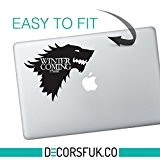 Game of Thrones Macbook sticker - winter is coming - house of Stark by decorsfuk.co