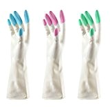 Gants de ménage et de cuisine, vastsean Taille M (Bleu, Rose, Vert) Ultra Doux résistant gants de nettoyage pour laver ...