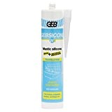 GEB 900032 Gebsicone W2 Mastic silicone pour joint sanitaire Cartouche 310 ml Translucide
