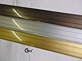 GedoTec Profil de transition Aluminium plat auto-adhésif Rail de transition Largeur 37 mm 3 Couleurs 100 cm & 200 cm ...