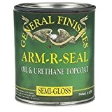 General Finishes SGQT Arm-R-Seal Urethane Topcoat, Semi-Gloss, 1 Quart by General Finishes