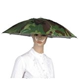 GODHL Chapeau de pêche Golf Camping nouveauté coiffure chapeau parapluie Hat Camouflage